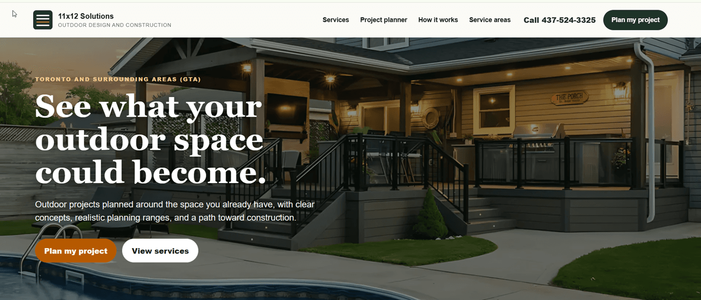 11x12 Solutions website homepage
